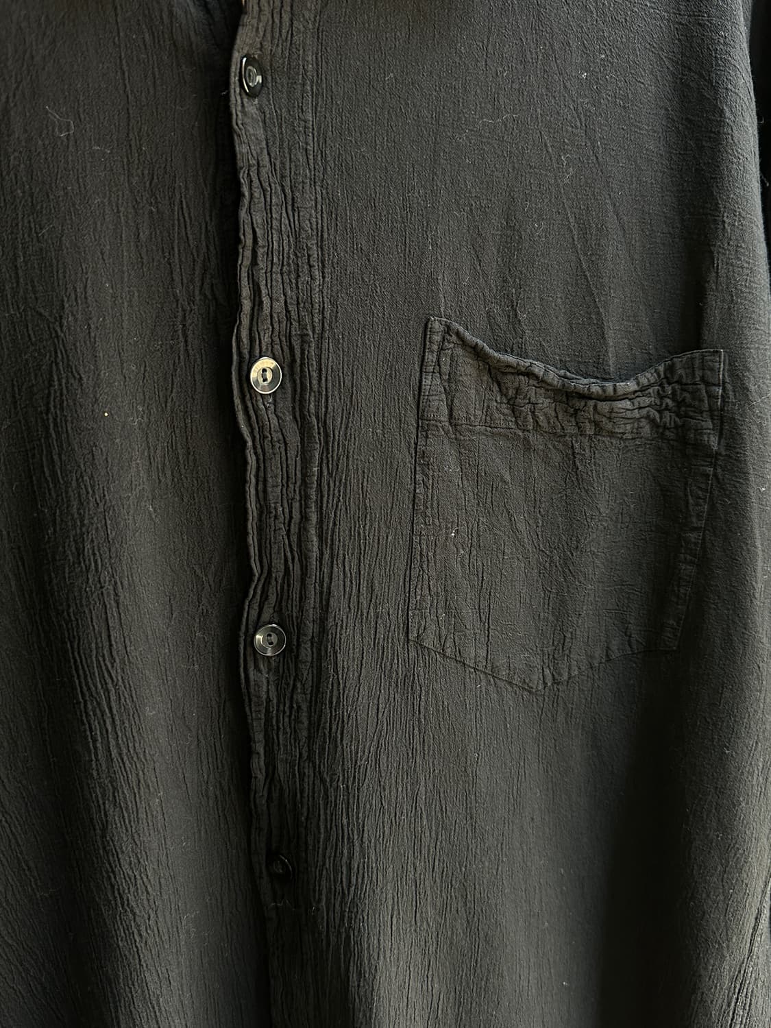 90's 이세이 미야케 축융 셔츠 오버핏 셔츠 상품이미지5