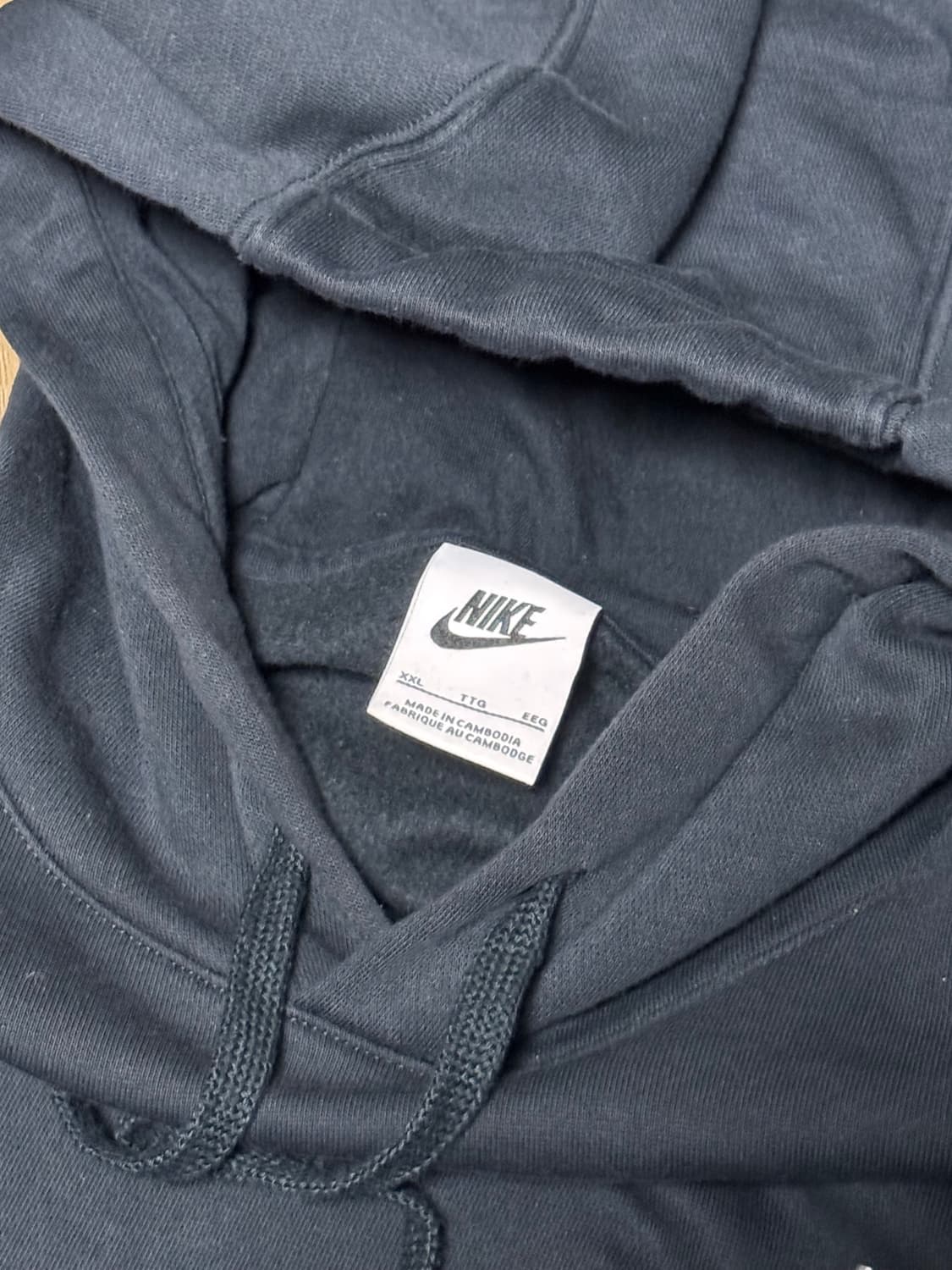 [2XL] 나이키 오버핏 블랙 후드티 상품이미지4