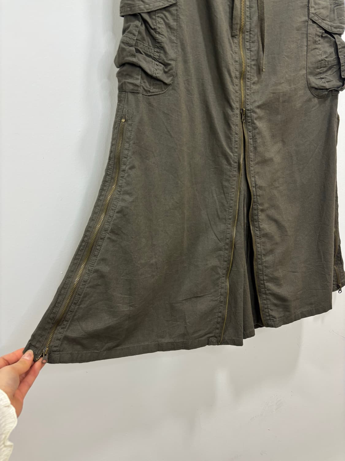 Goa 고아맛 카키 카고 스커트 치마 상품이미지6