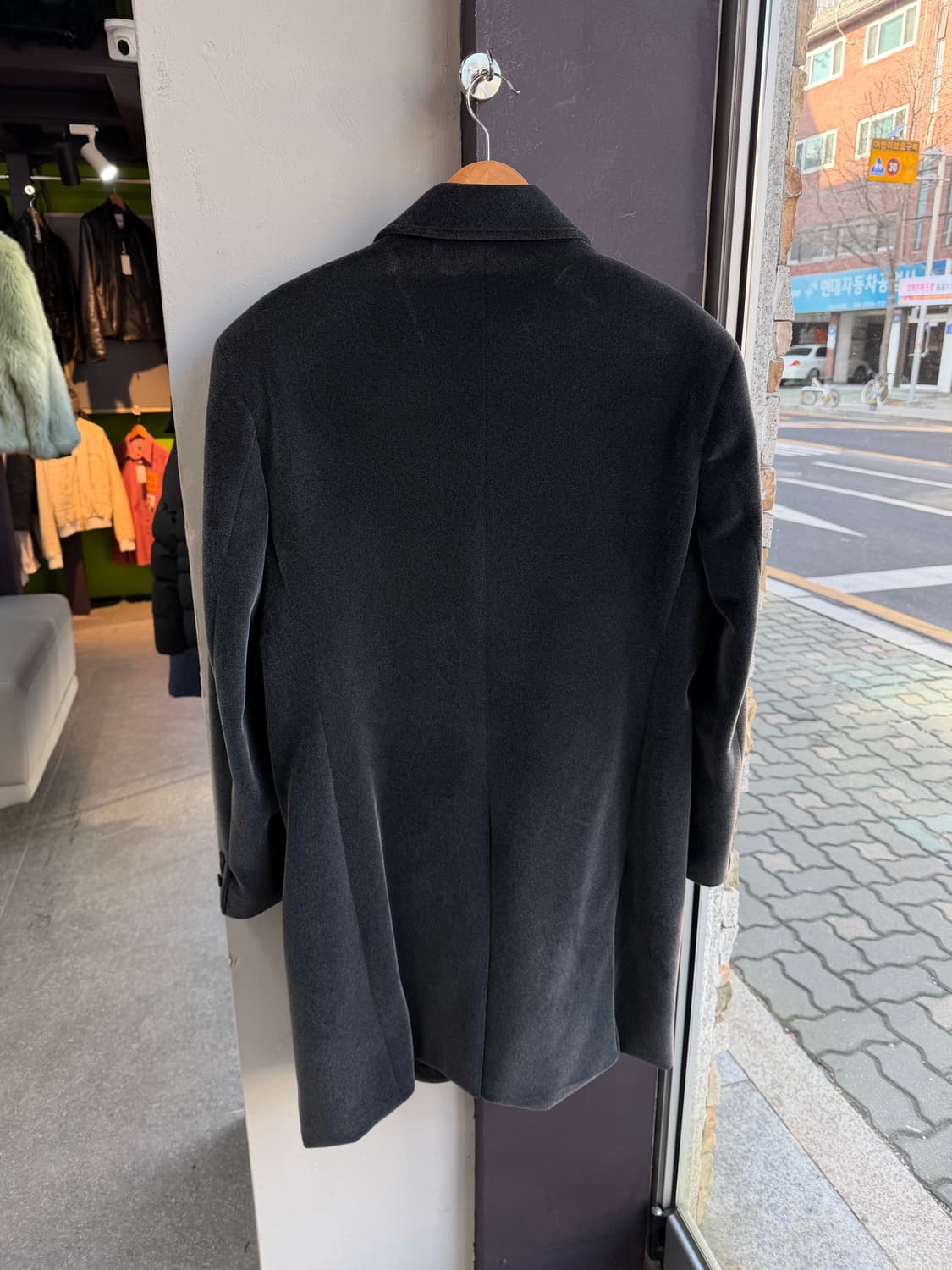 52/ 조르지오 아르마니 90AW 벨벳 울 코트자켓 상품이미지6