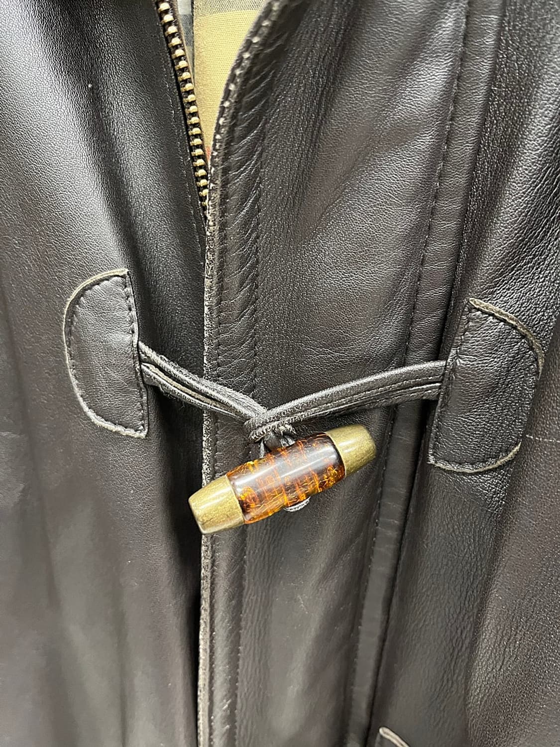 105) 버버리 후드 가죽자켓  상품이미지4