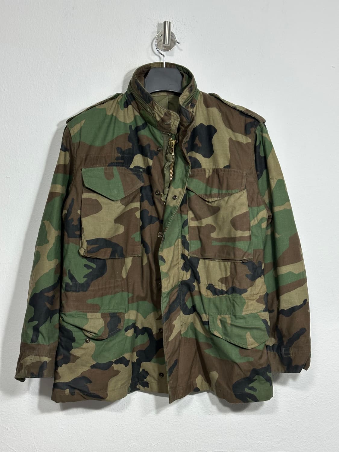 미군 오리지널 m-65 우드랜드 필드자켓 s/r 상품이미지1