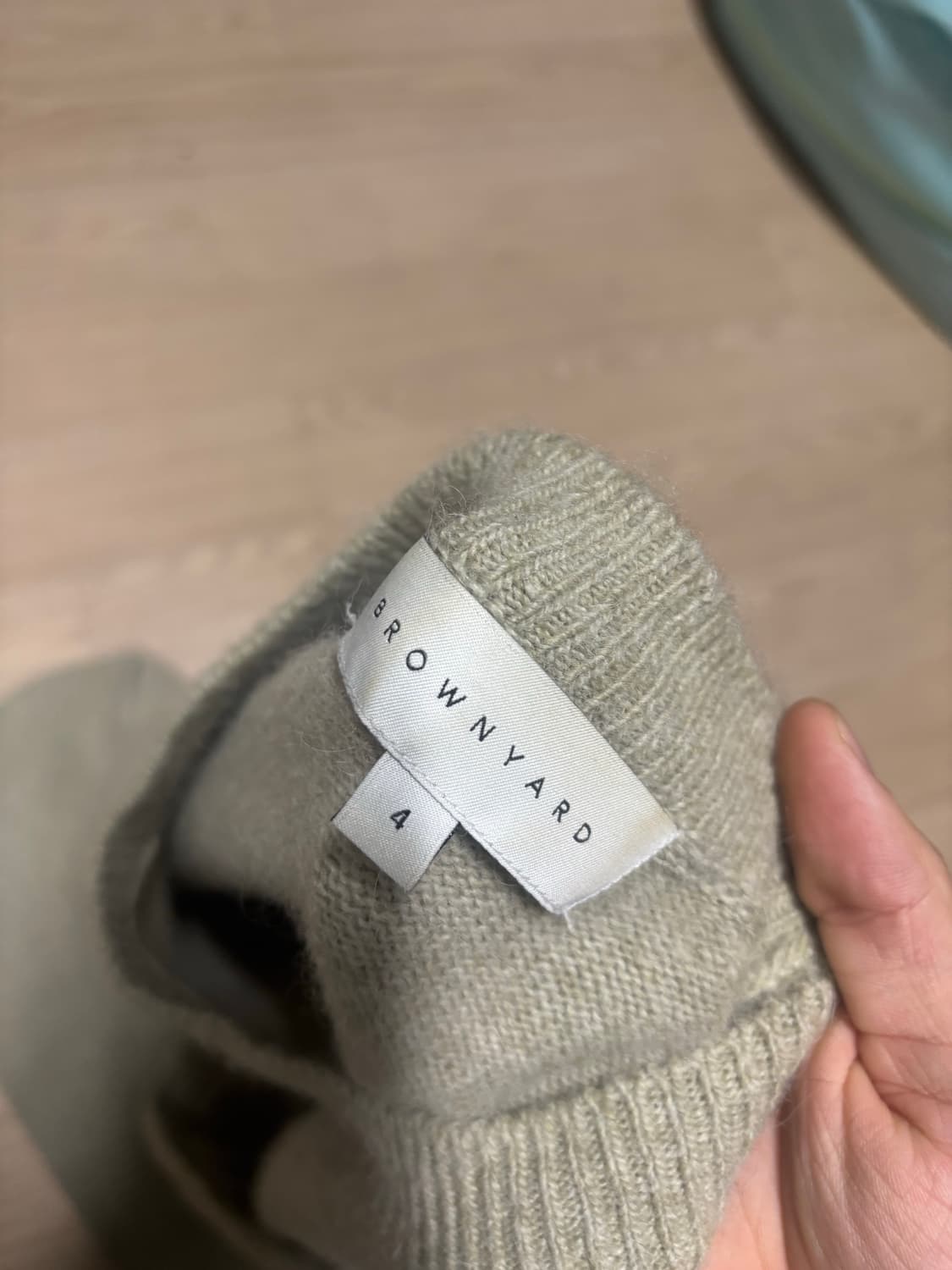 [4] 브라운야드 알파카 스웨터, 라이트 올리브 상품이미지4