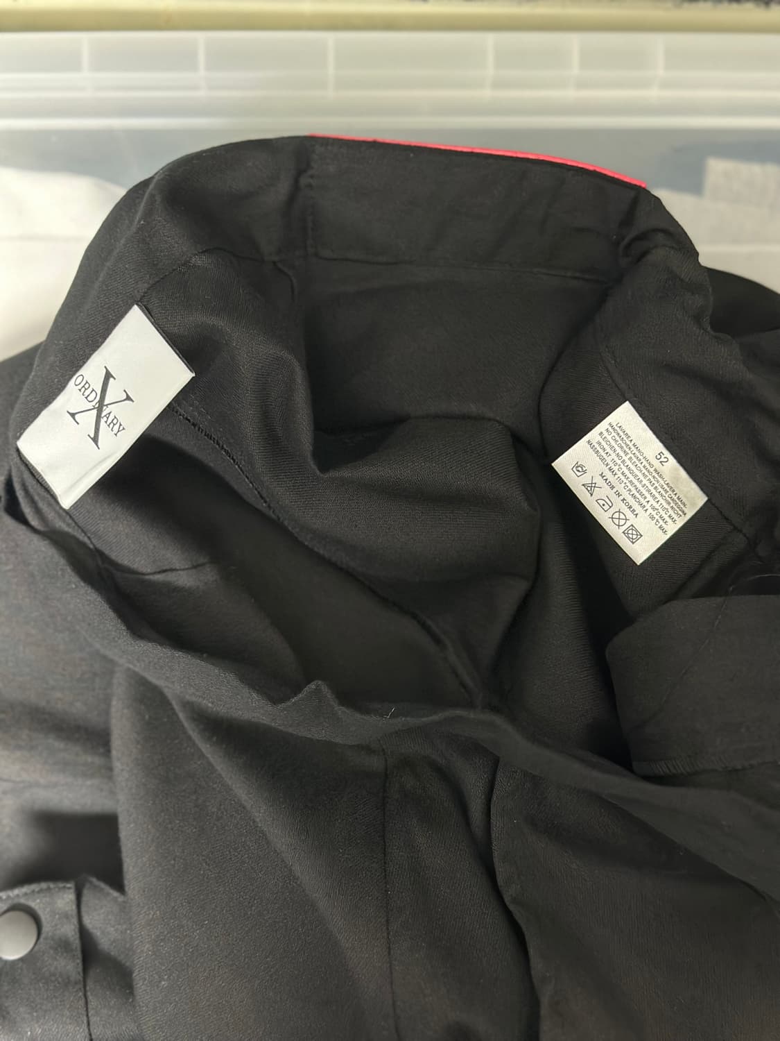 X:ORDINARY 블랙 카고 와이드 팬츠 52/34-36 상품이미지6