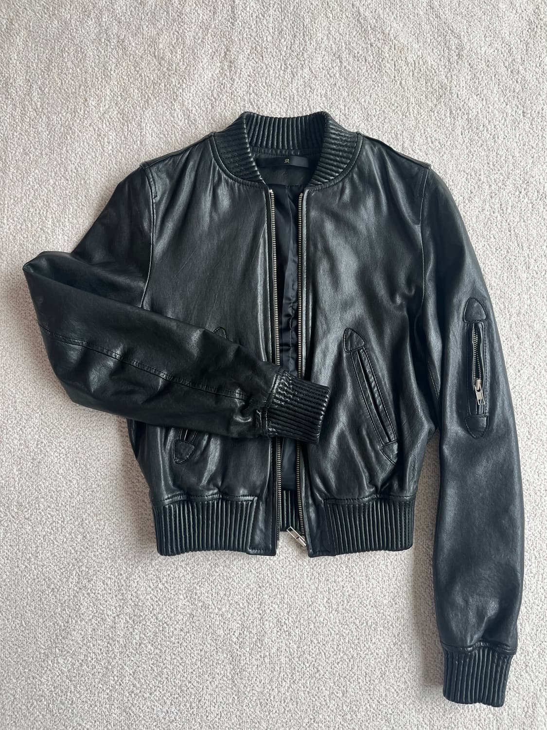 블랙 가죽자켓 상품이미지1
