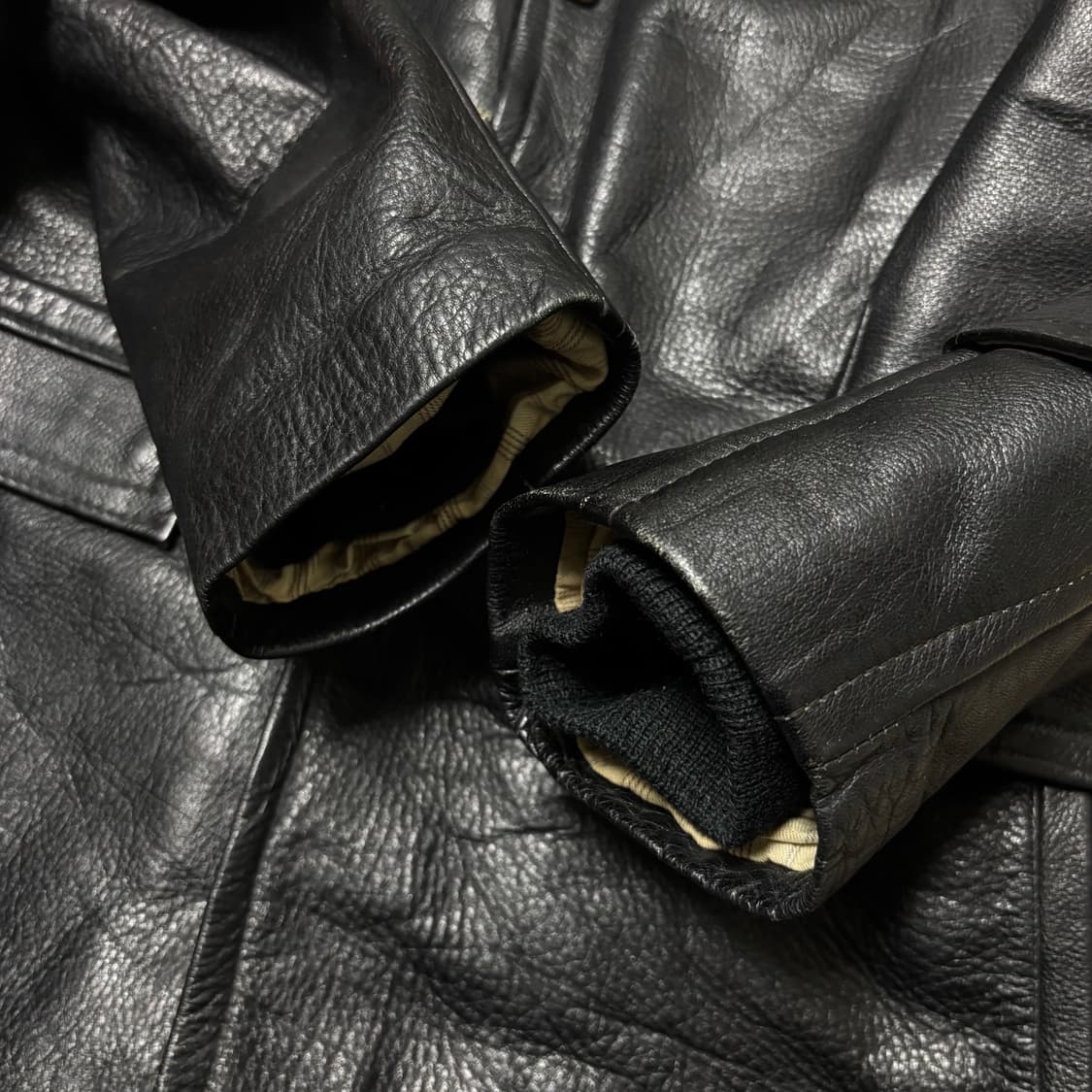 Vintage Leather Car Coat 빈티지 레더 카코트 상품이미지8