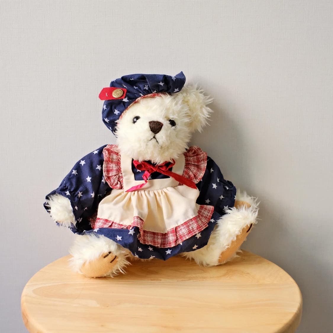 빈티지 테디베어 브라스 버튼 걸스카우트 베어 곰돌이인형 상품이미지2