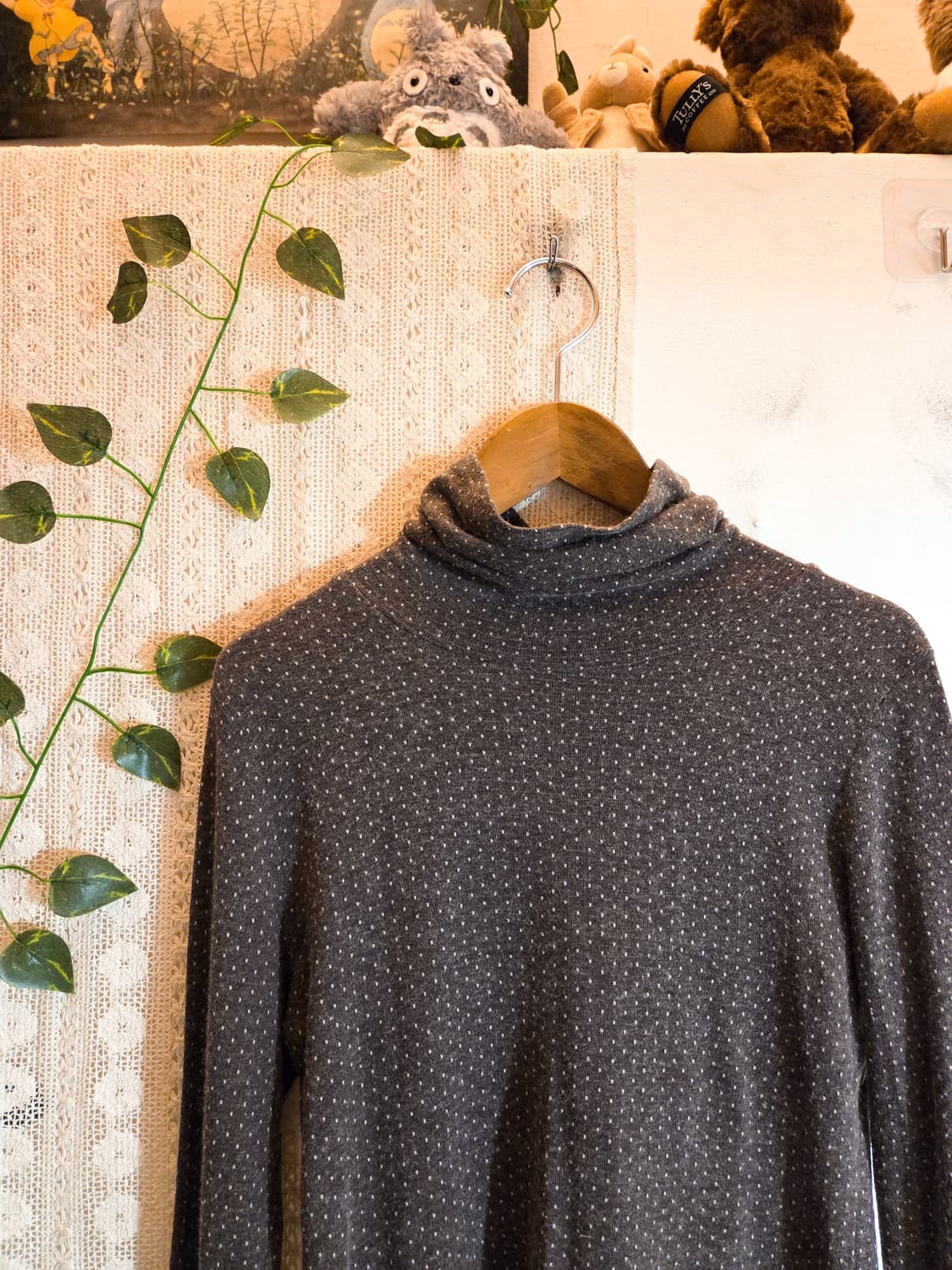 초코 도트 목폴라 슬리브 상품이미지2