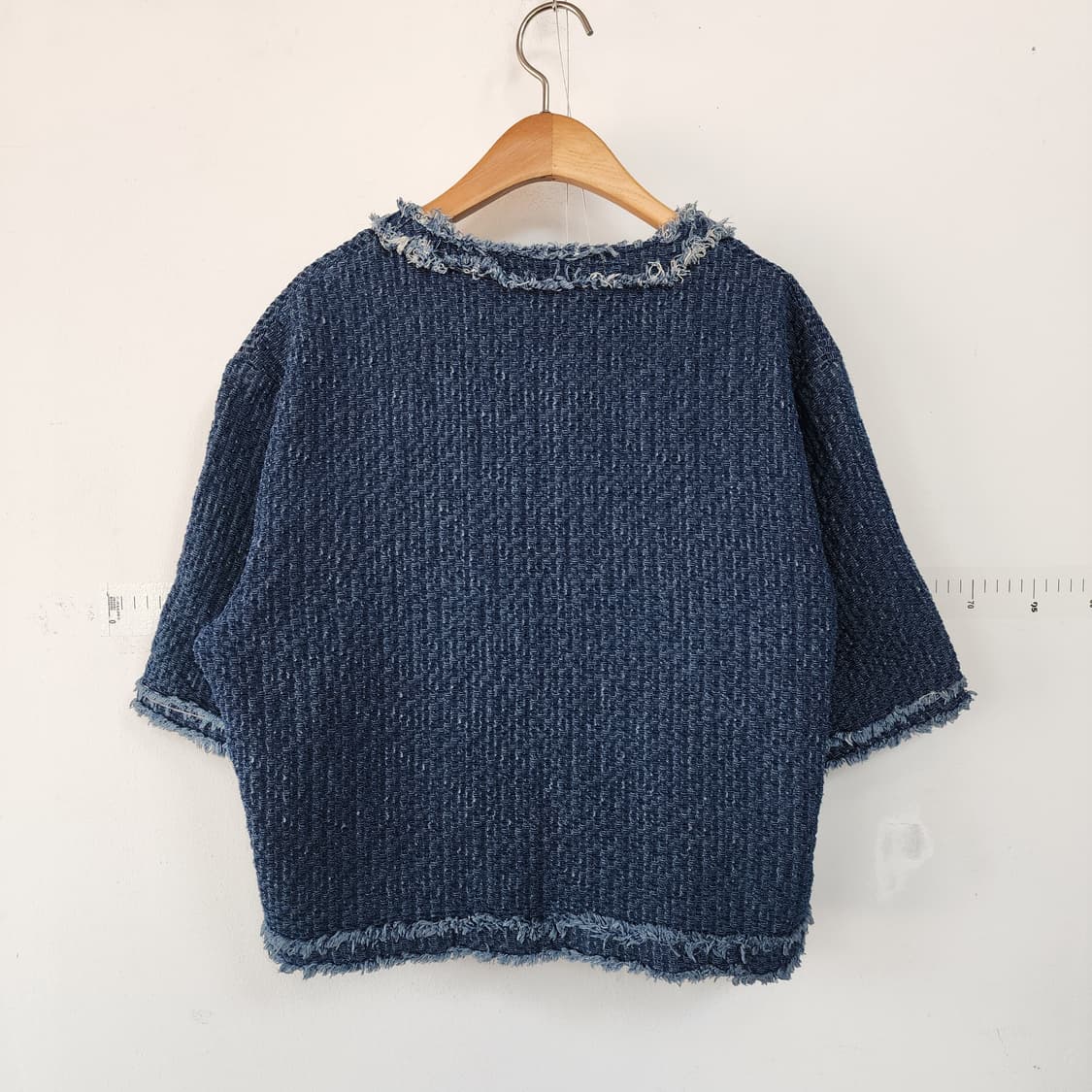 코데즈컴바인 데님 트위드 반팔 자켓 상품이미지4