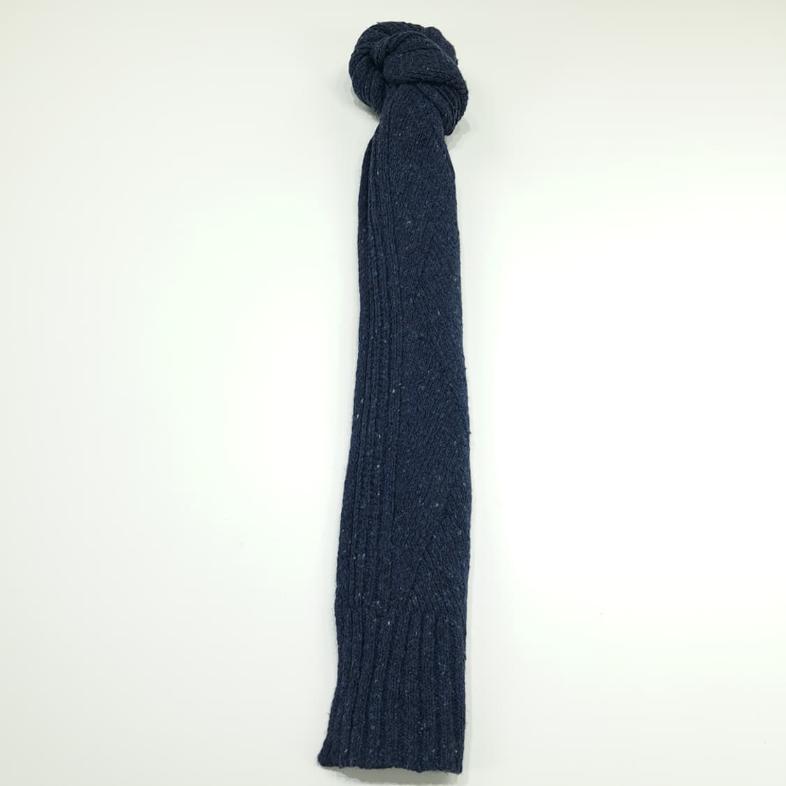 MX152 폴로 랄프로렌 로얄네이비 멜란지 울 니트 목도리 머플러 상품이미지4