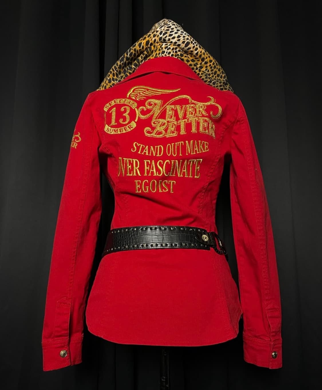 에고이스트 레오파드 호피 자켓 갸루 펑크 상품이미지3