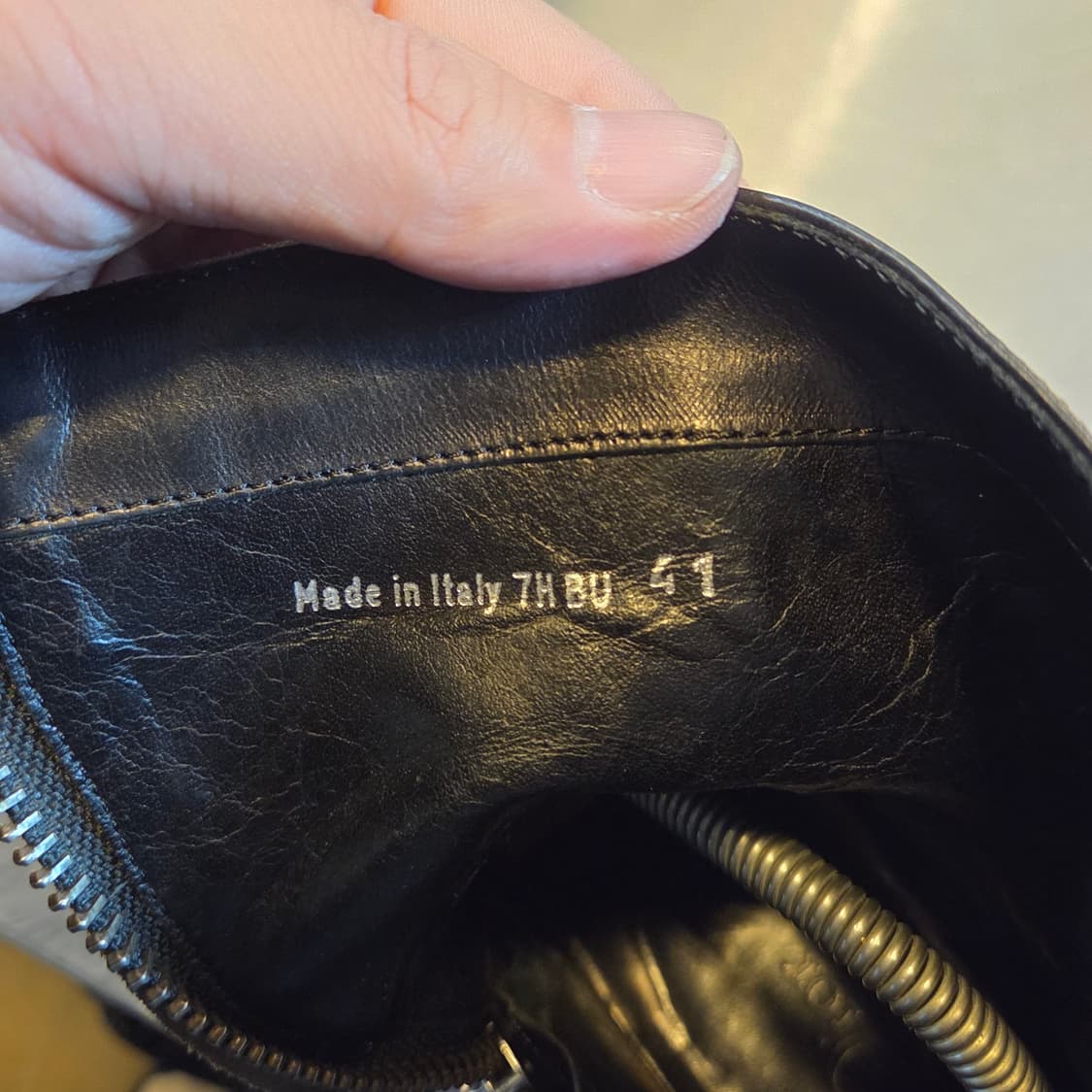 디올 옴므 07aw by 에디 슬리먼 사이드 zip 부츠 블랙 (41) 상품이미지7