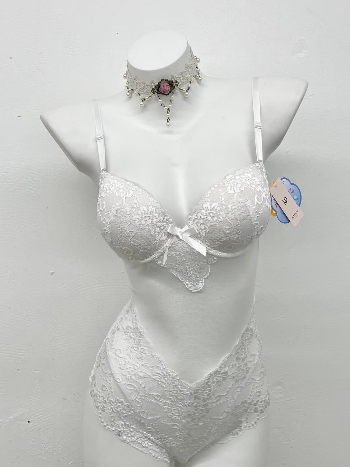 화이트페어리 레이스 바디수트 상품이미지2