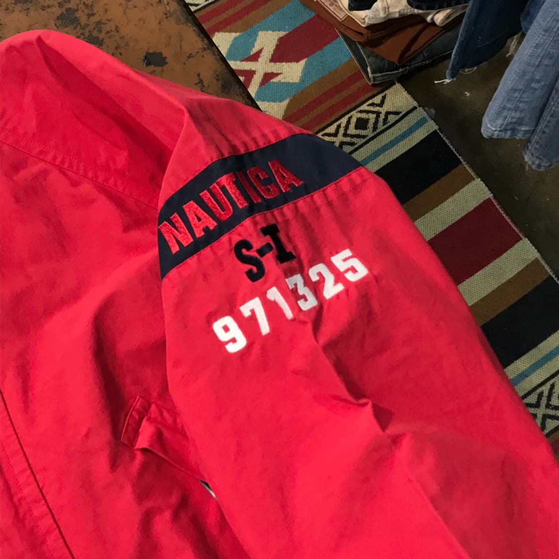 노티카 레드 집업 윈드브레이커 블루종 자켓 남성 102 여성 프리사이즈 상품이미지6