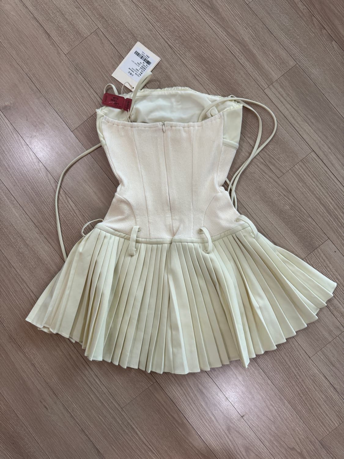 스위트칠링) 코르셋 플리츠 미니 드레스 원피스 상품이미지3