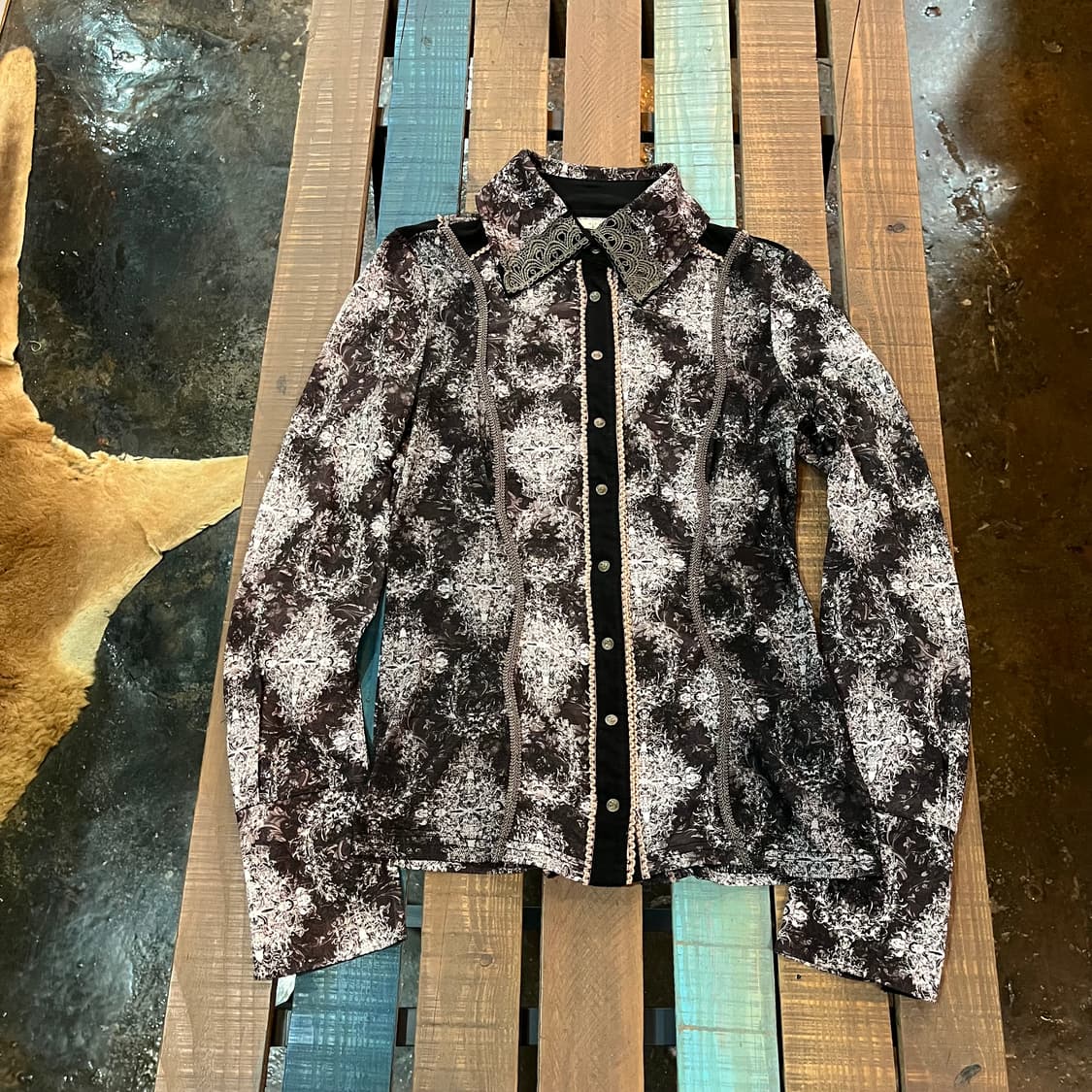 로젠 카발리에 오즈온 패턴 셔츠 ozz on 상품이미지1