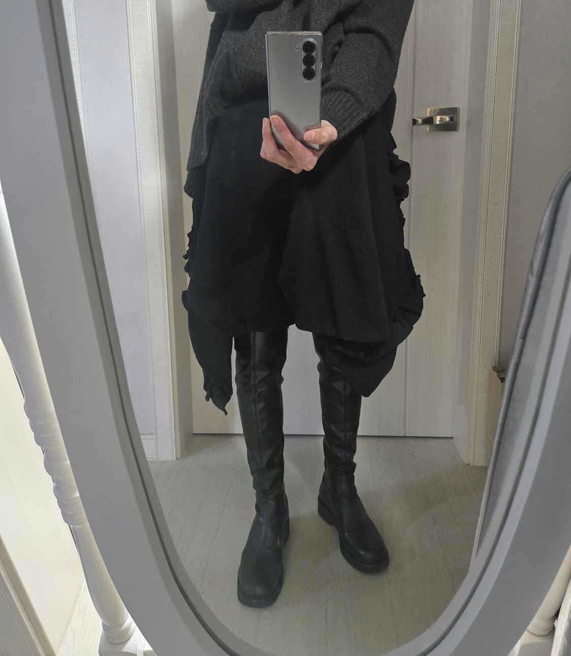 꼼데가르송 사이드 프릴 폴리 스커트 상품이미지7