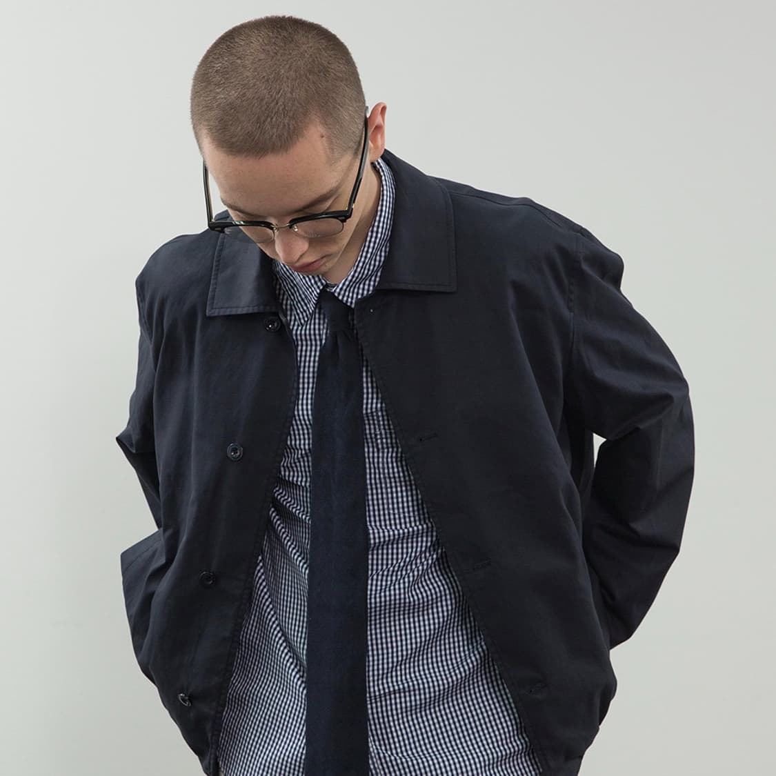 포터리 수피마 코튼 블루종 네이비 2 상품이미지3