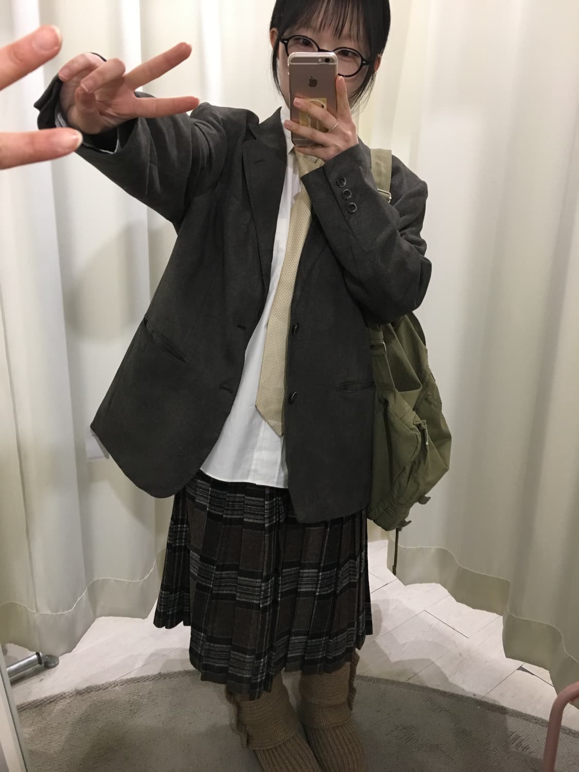 Cafe soho Wool-Feel Brushed Blazer 상품이미지6