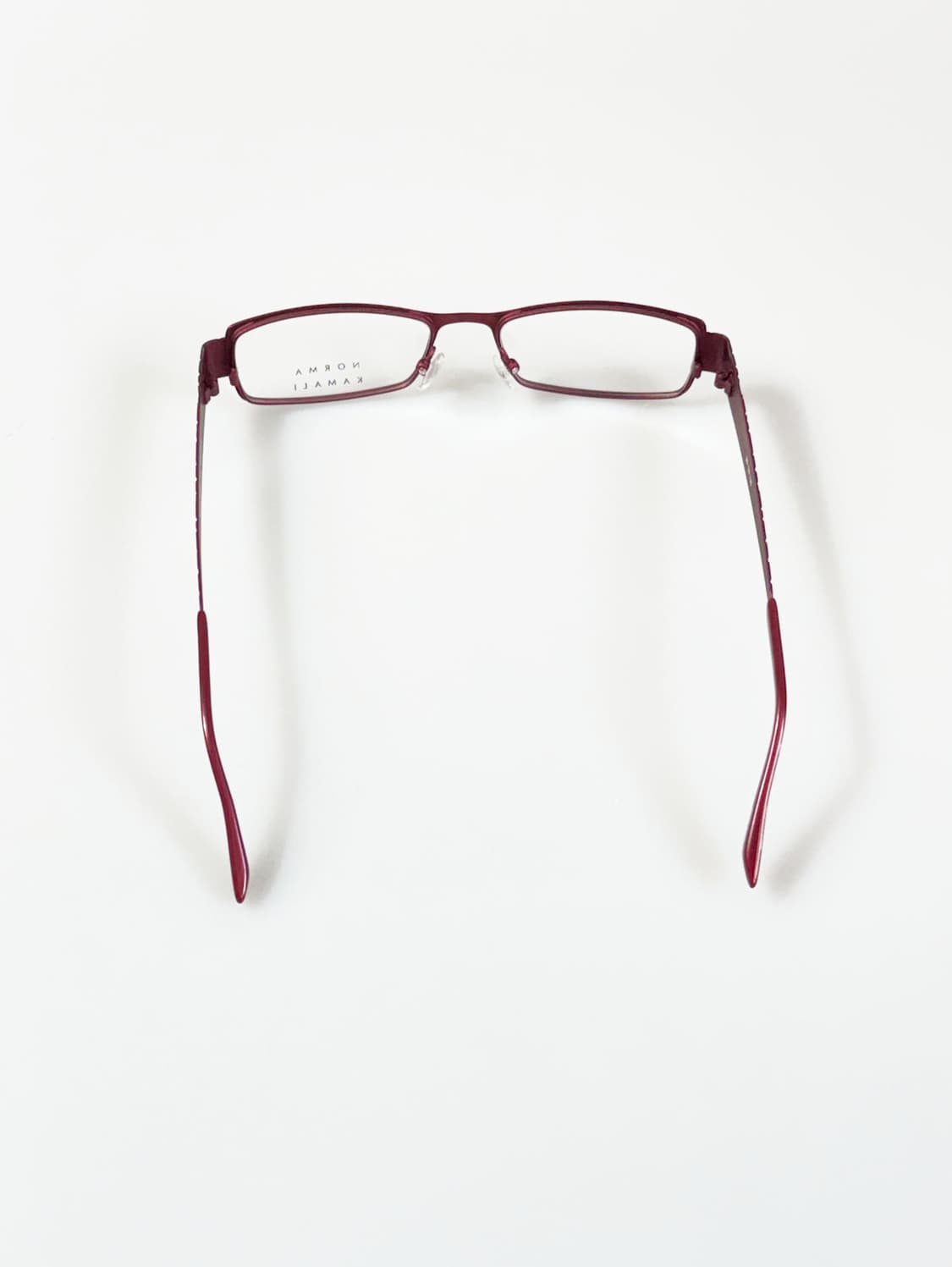 NORMA KAMALI 슬림 스퀘어 메탈 프레임 빈티지 안경 상품이미지5