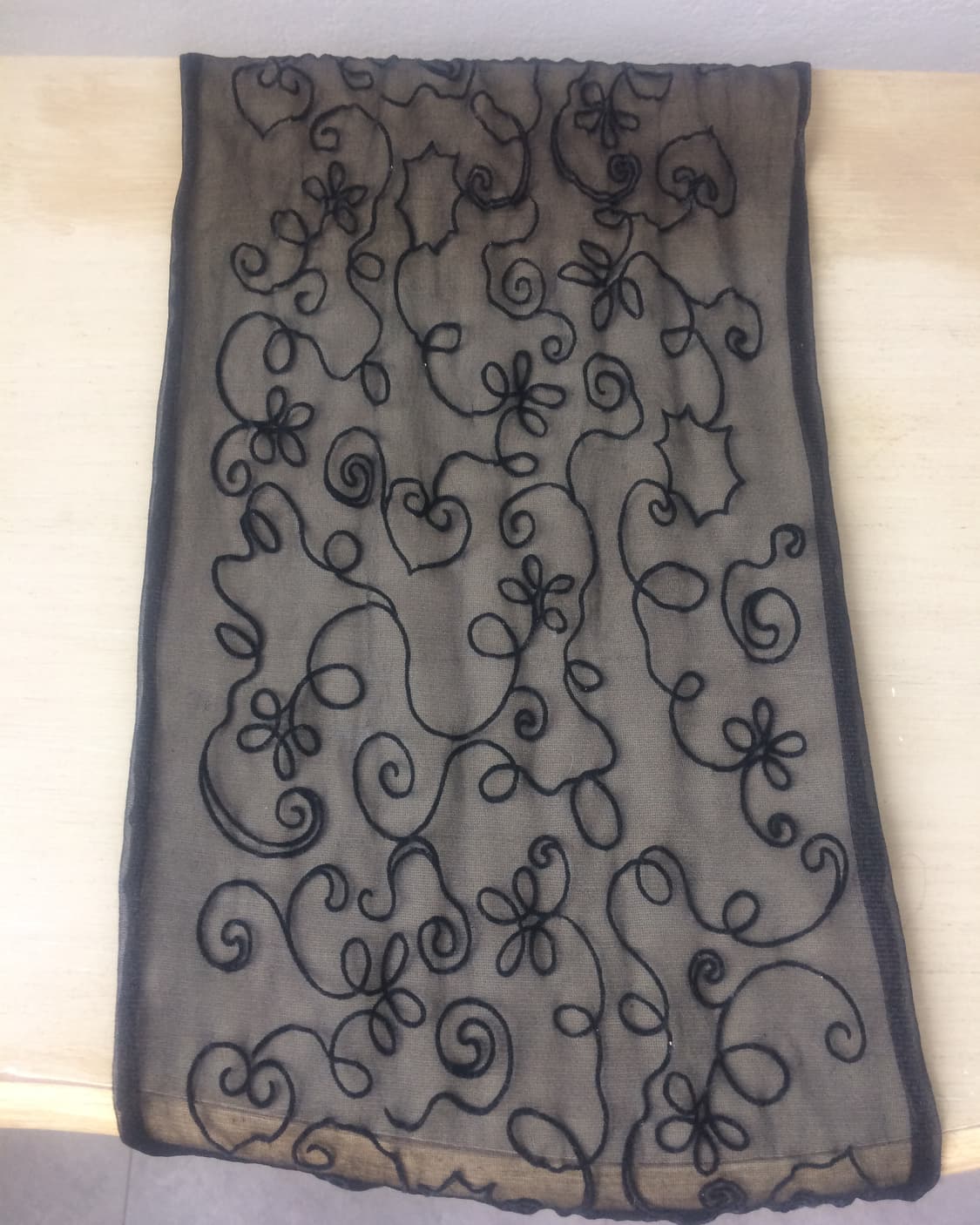 embroidery pattern scarf 상품이미지2