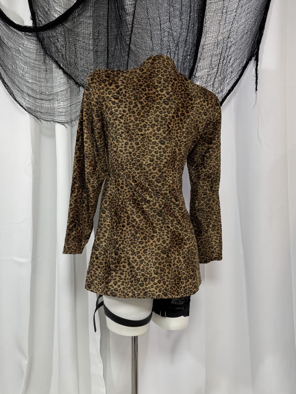 leopard velvet coat 상품이미지3