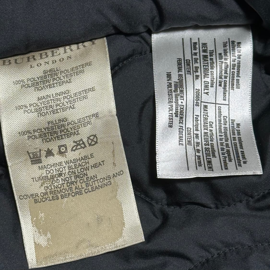 Burberry 런던 내피 외피 분리 유틸리티 블랙 자켓 상품이미지8