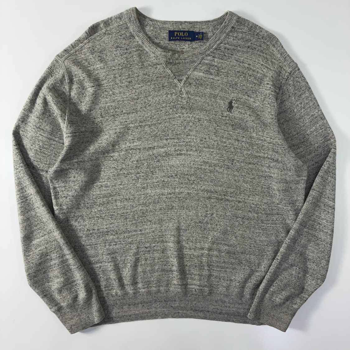 Polo 폴로 랄프로렌 신형 그레이 코튼 라운드 니트 상품이미지1