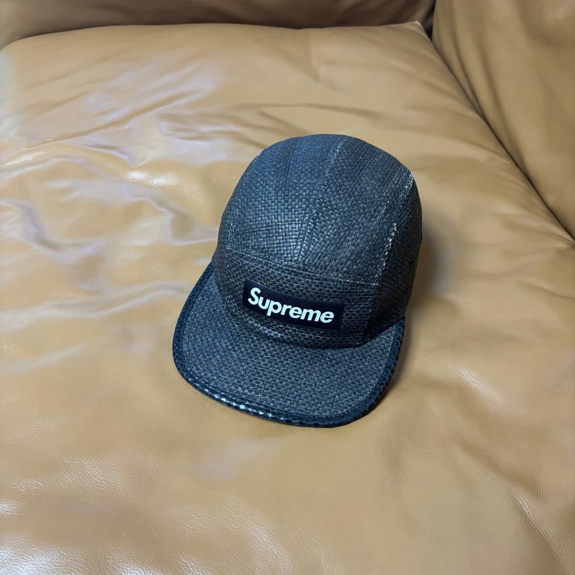 Supreme 슈프림 라탄 블랙 캠프캡 모자 (Rattan Black) 상품이미지1