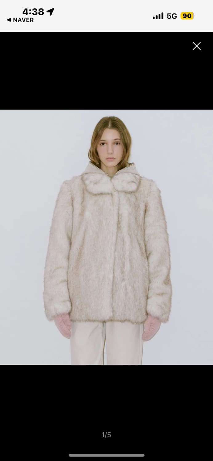 시눈 아이보리 퍼자켓 상품이미지1