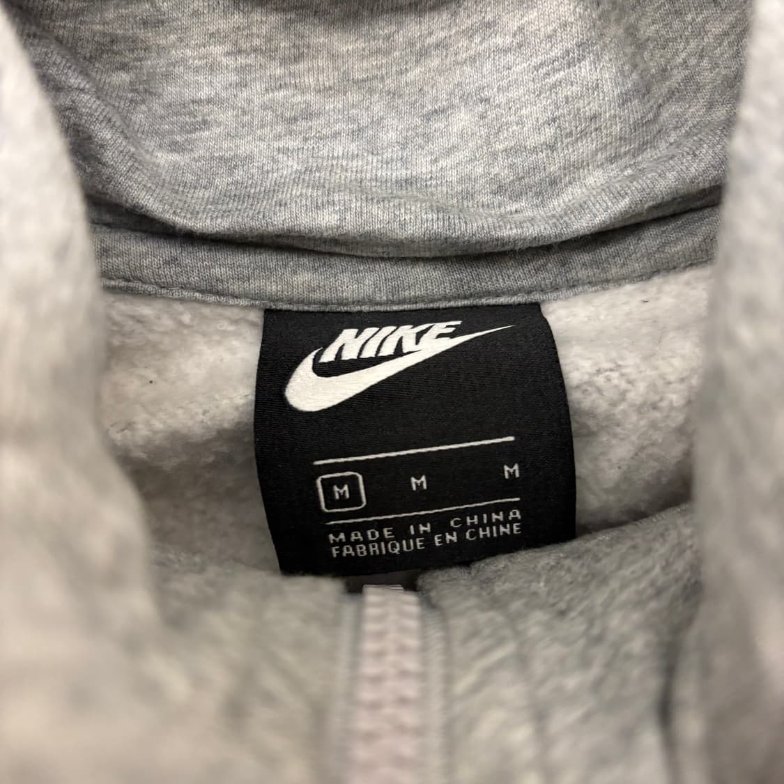 나이키 스몰로고 그레이 후드집업 상품이미지3