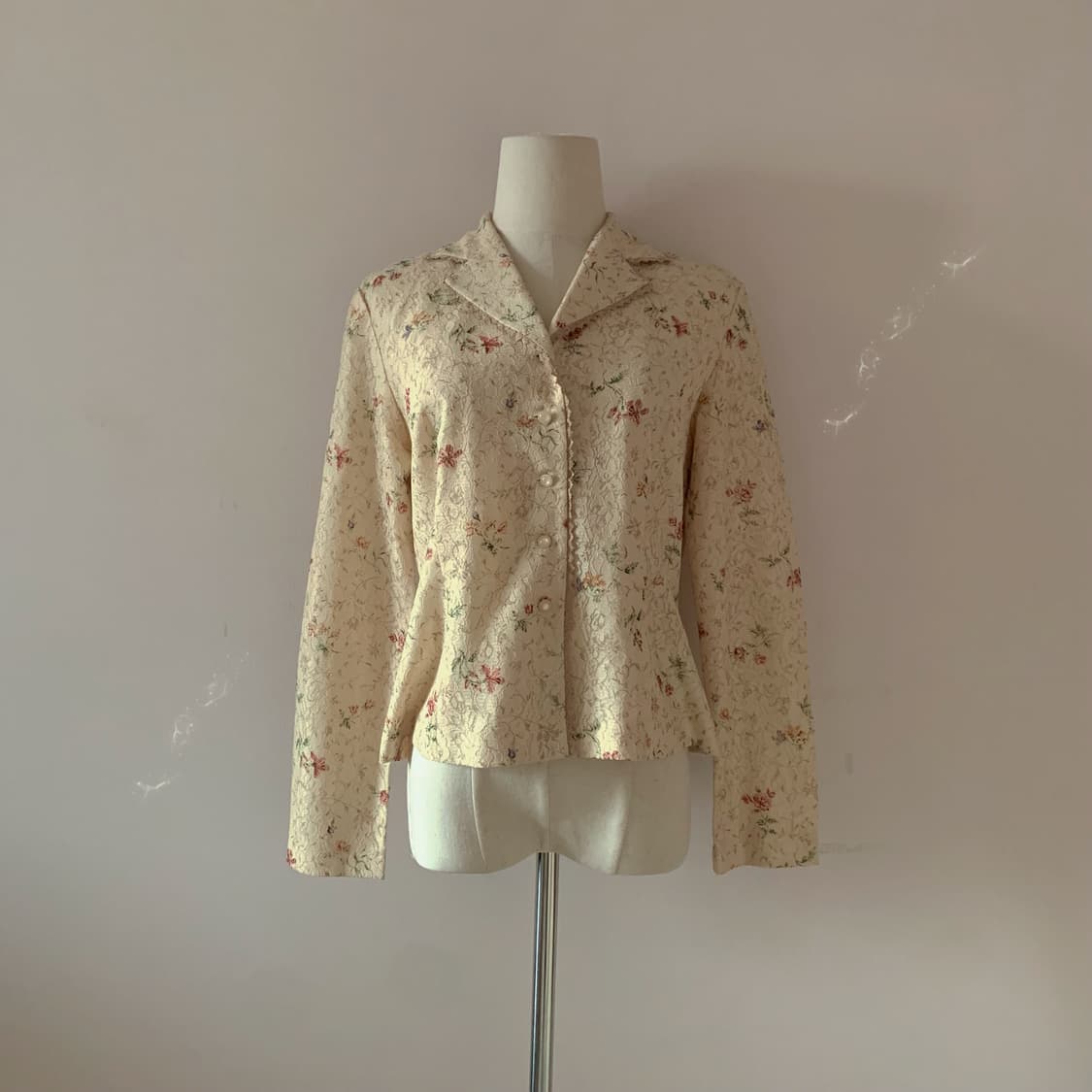 빈티지 자켓 일본빈티지 페어리 자켓 모리 사와코 하구미 플라워 자켓 상품이미지1