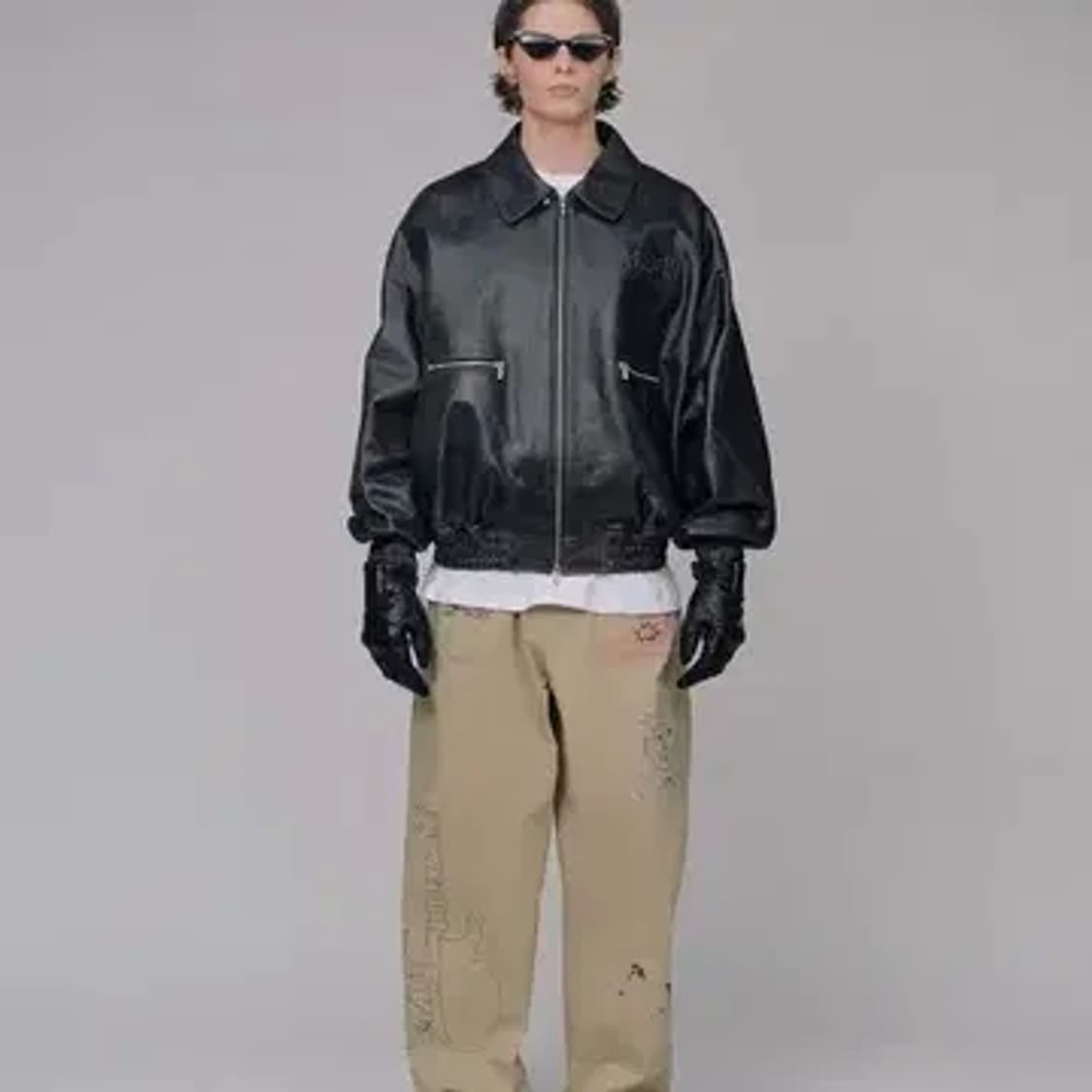 stu hank 레더자켓 L 상품이미지3