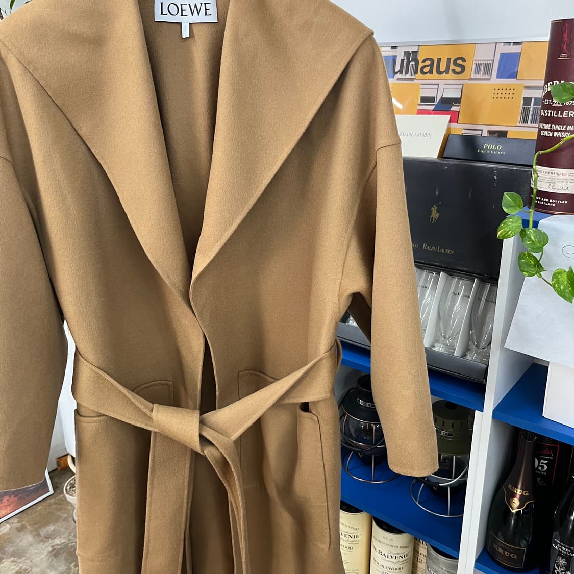 로에베 우먼 캐시미어 블렌드 후드 로브 코트 XS  상품이미지4