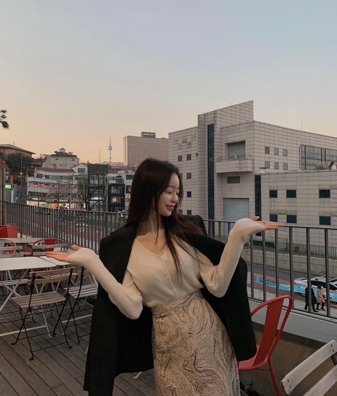 로즈팩토리 스티치 자켓 S 진주 버튼 블랙 아네로즈 시에 로즈니 로아르 상품이미지6