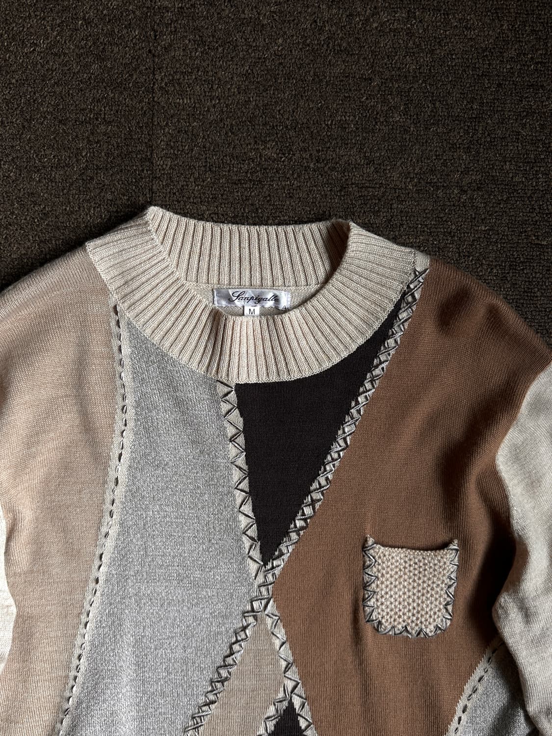 Yanpigelle 패치워크 무드 니트 상품이미지6