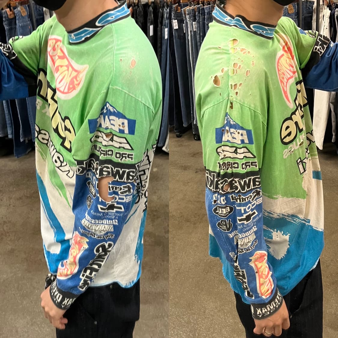 90s 가와사키 모토크로스 져지 (105) 상품이미지8