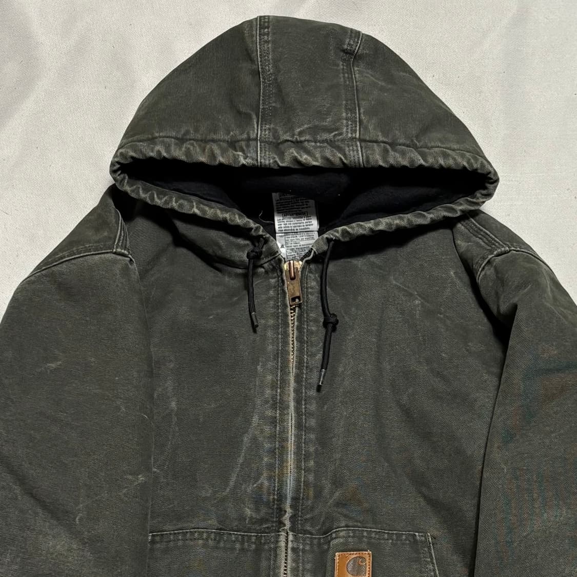 L 칼하트 카키 후드 워크 자켓 상품이미지1