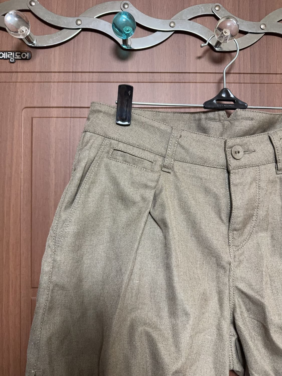 모리걸 하구미 일본 빈티지 베이지 카키 벌룬 반바지 팬츠 상품이미지2