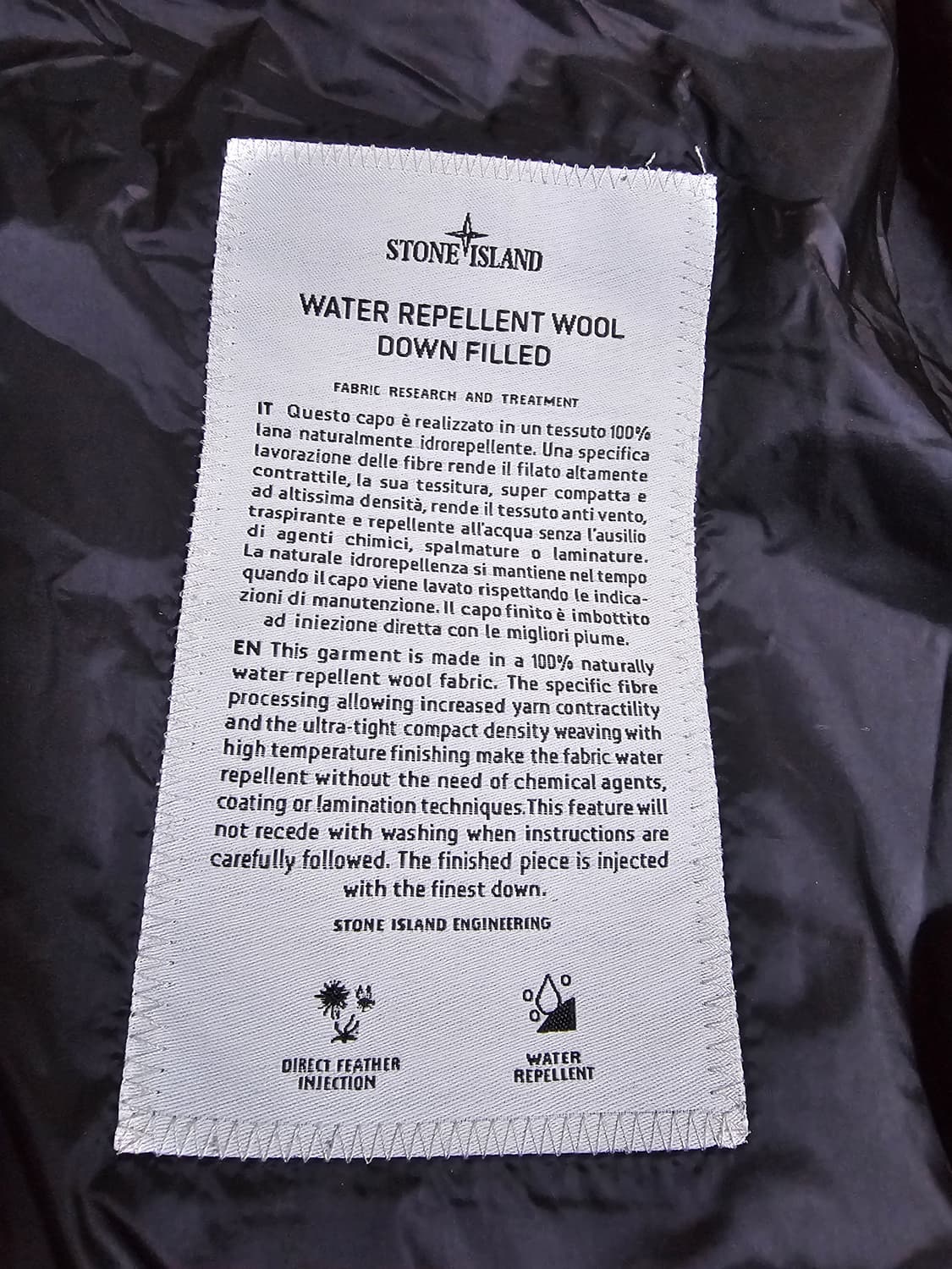 스톤아일랜드 워터 리플렌트 울 다운패딩 상품이미지6