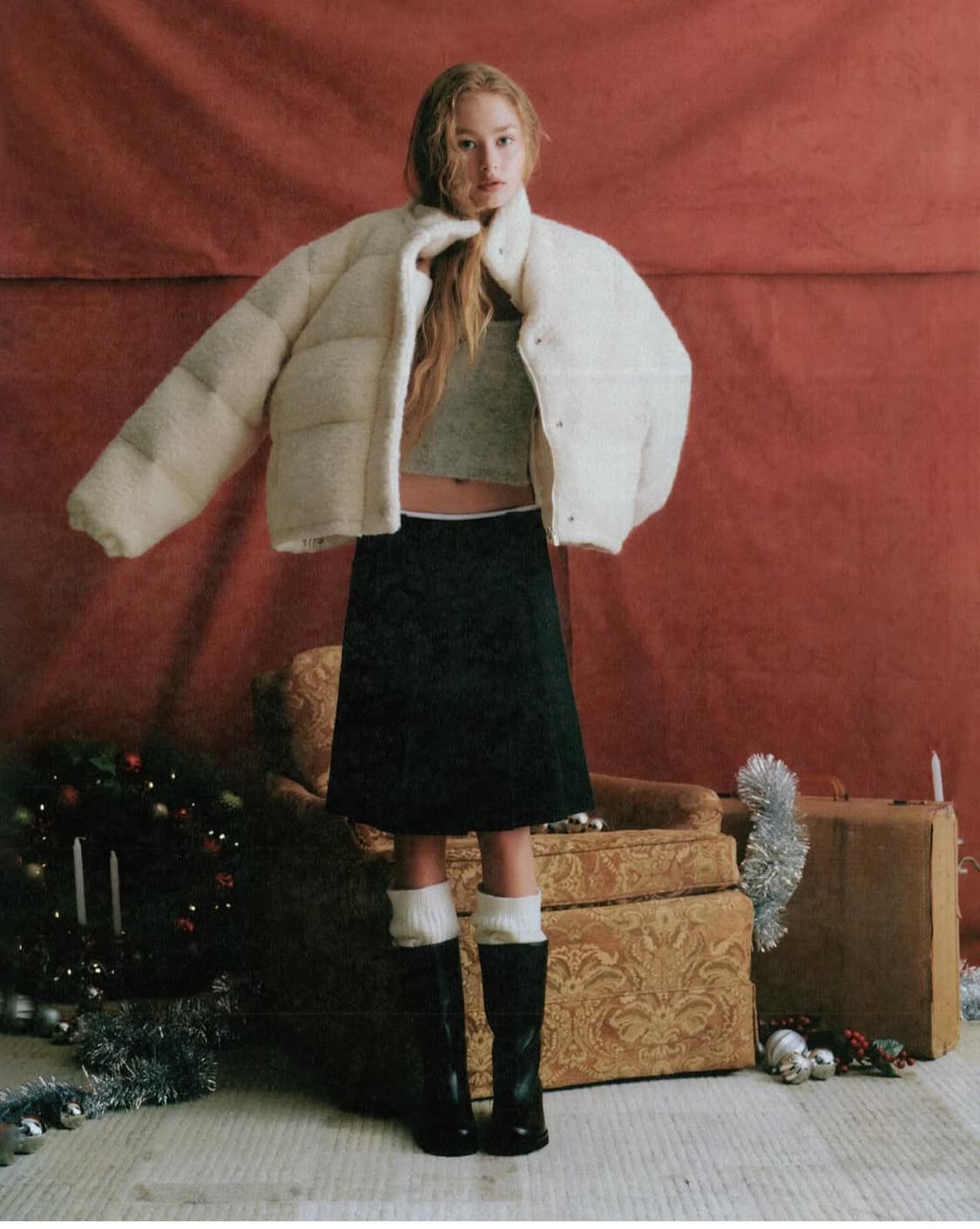 리본빛 Ribbonbit 플리츠 스커트 상품이미지2