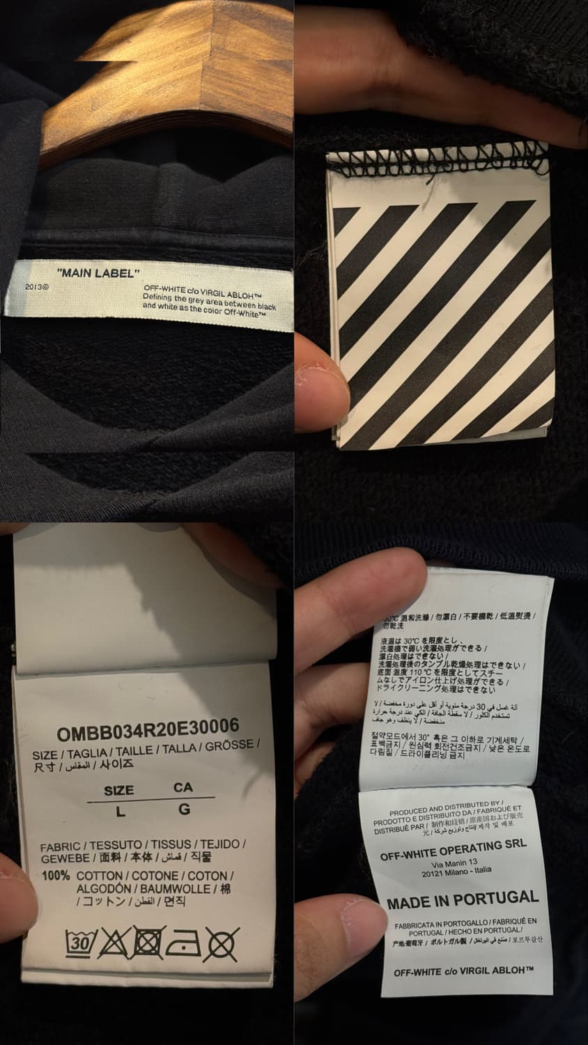 오프화이트 아치 쉐이프 후드티 상품이미지10