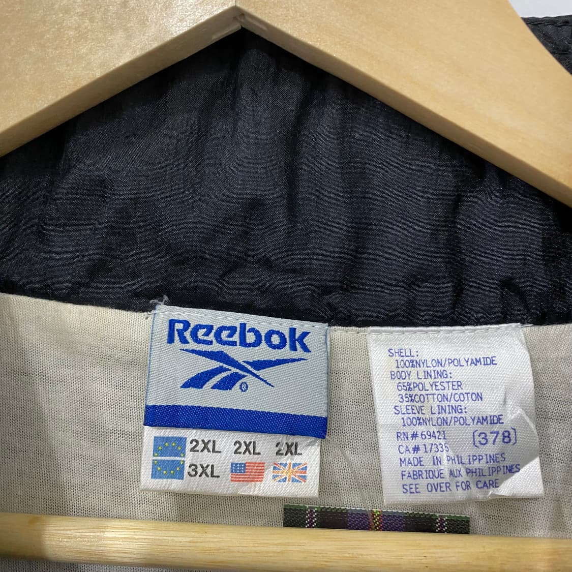 리복 패턴 바람막이(2XL) 상품이미지4