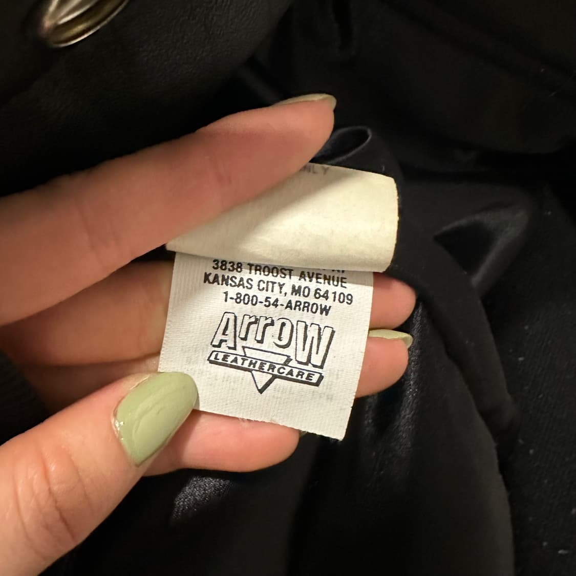 나스카 가죽 레더 블루종 자켓 후면 빅 레터링 로고 투포켓 디테일 블랙 상품이미지7