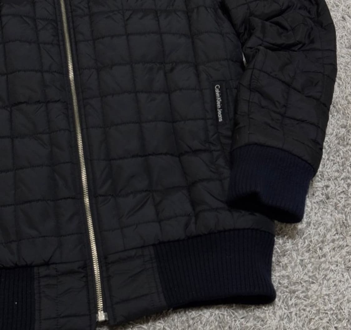 캘빈클라인 블랙 퀄팅 패딩 자켓 95/M 상품이미지2