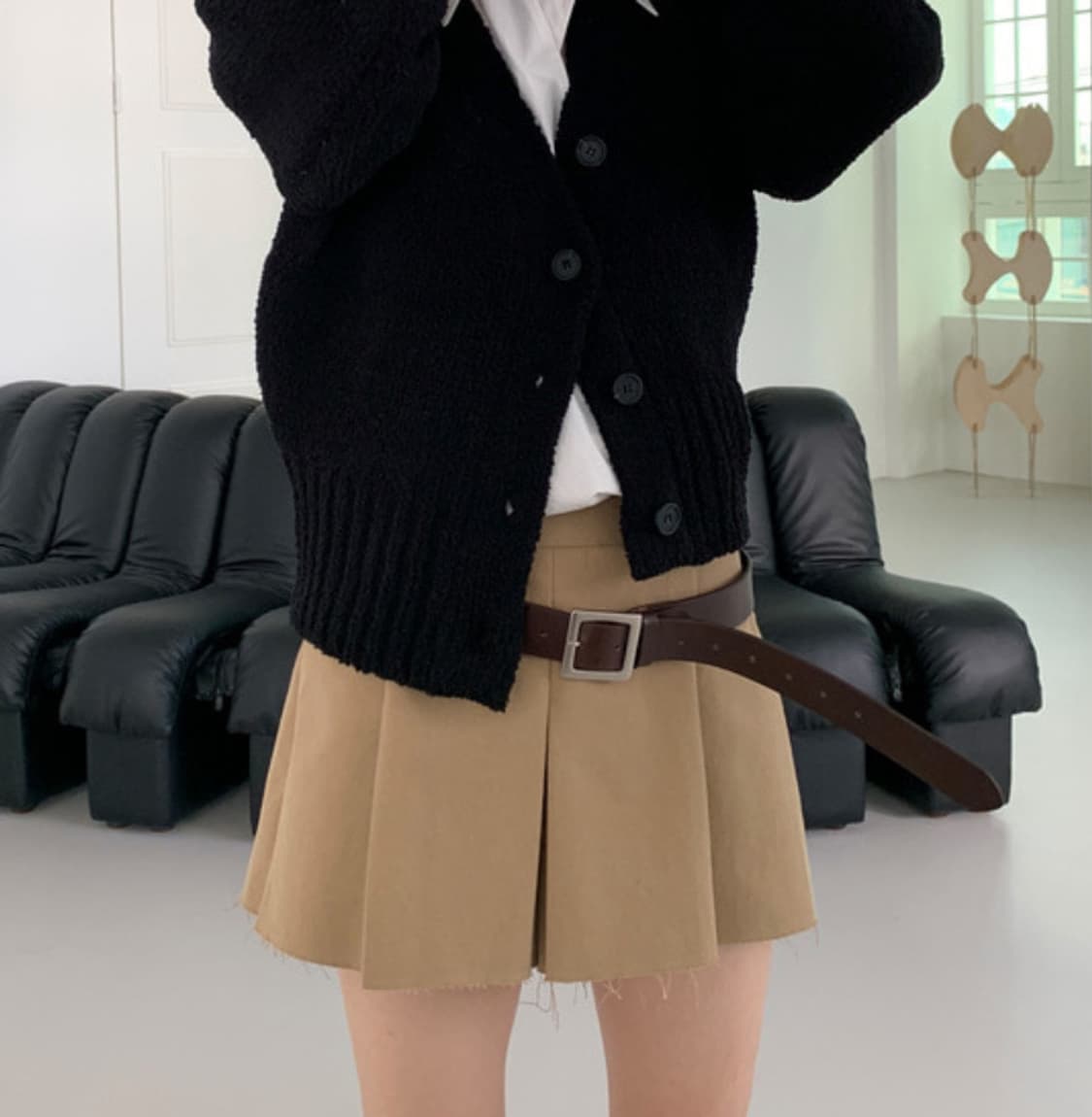 PLEATS CULOTTEPANTS BEIGE 상품이미지1