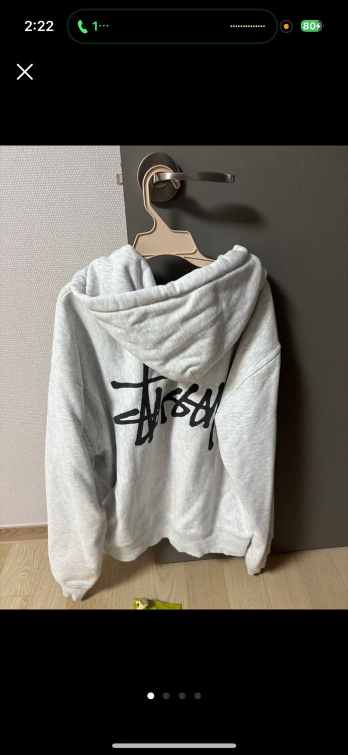 스투시 후드집업 에쉬헤더 m 상품이미지1