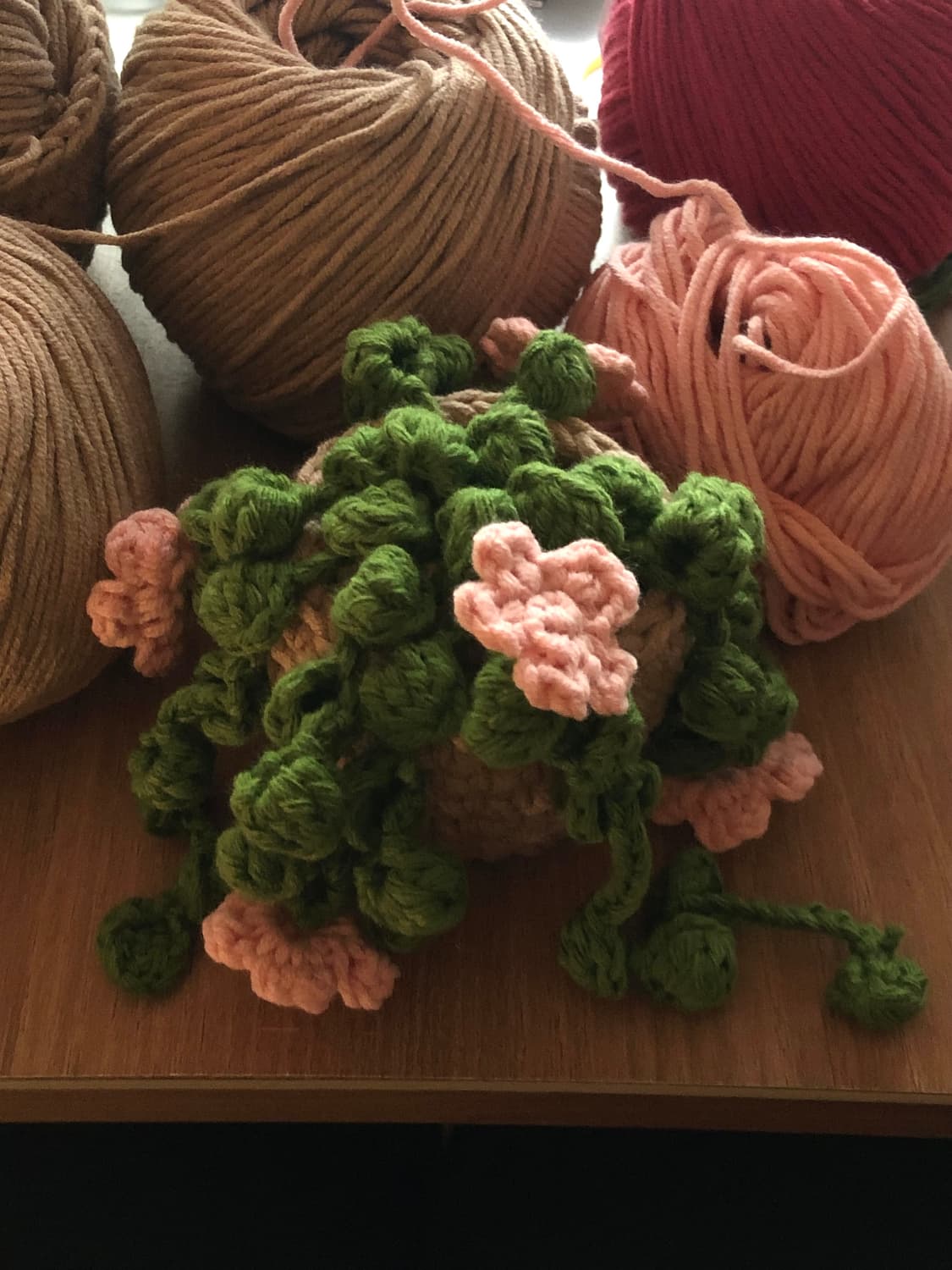 plant pot crochet🪴_화분 뜨개 장식 상품이미지2