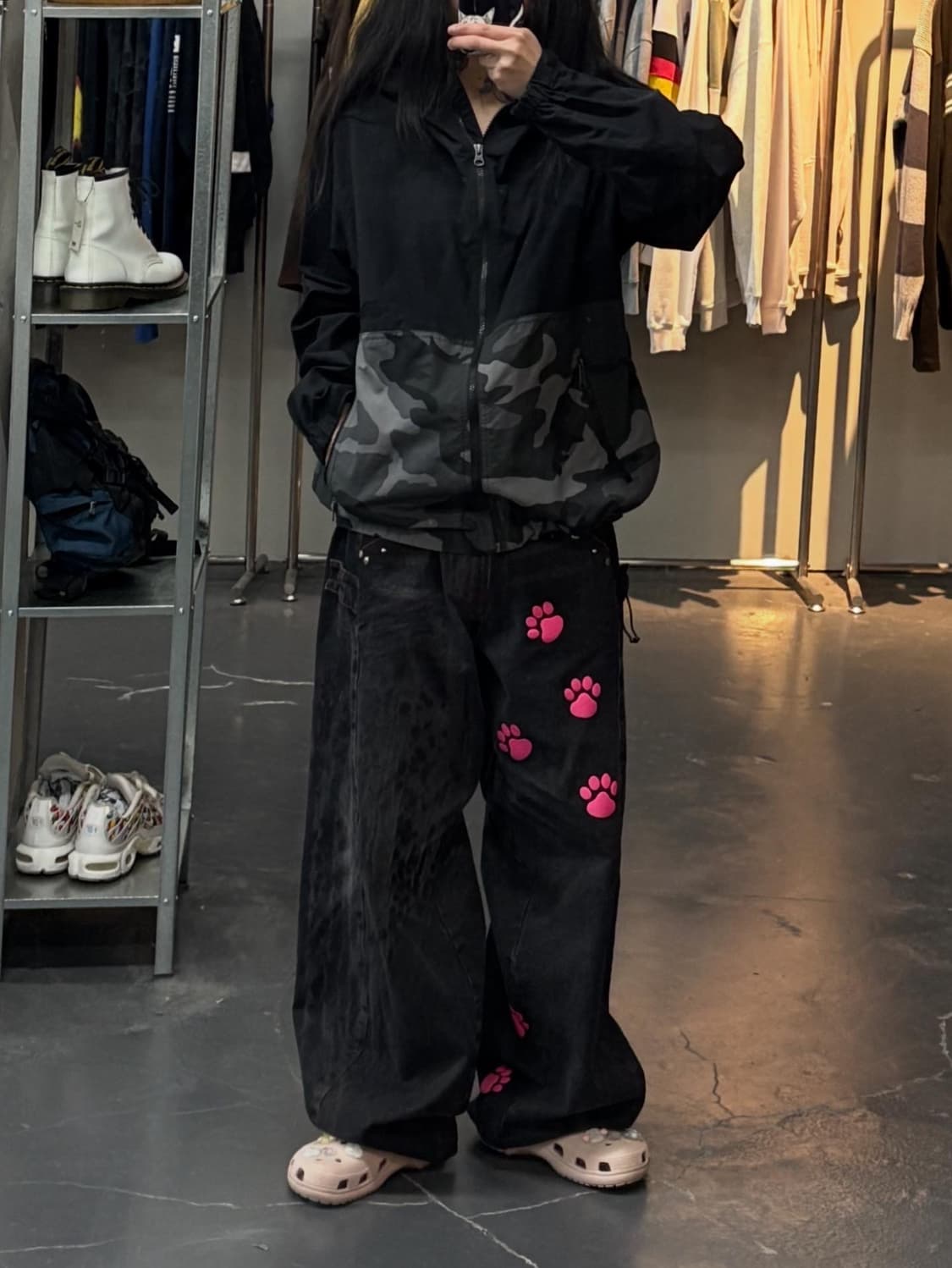 노스페이스 카모 투톤 바람막이 A2397 상품이미지1