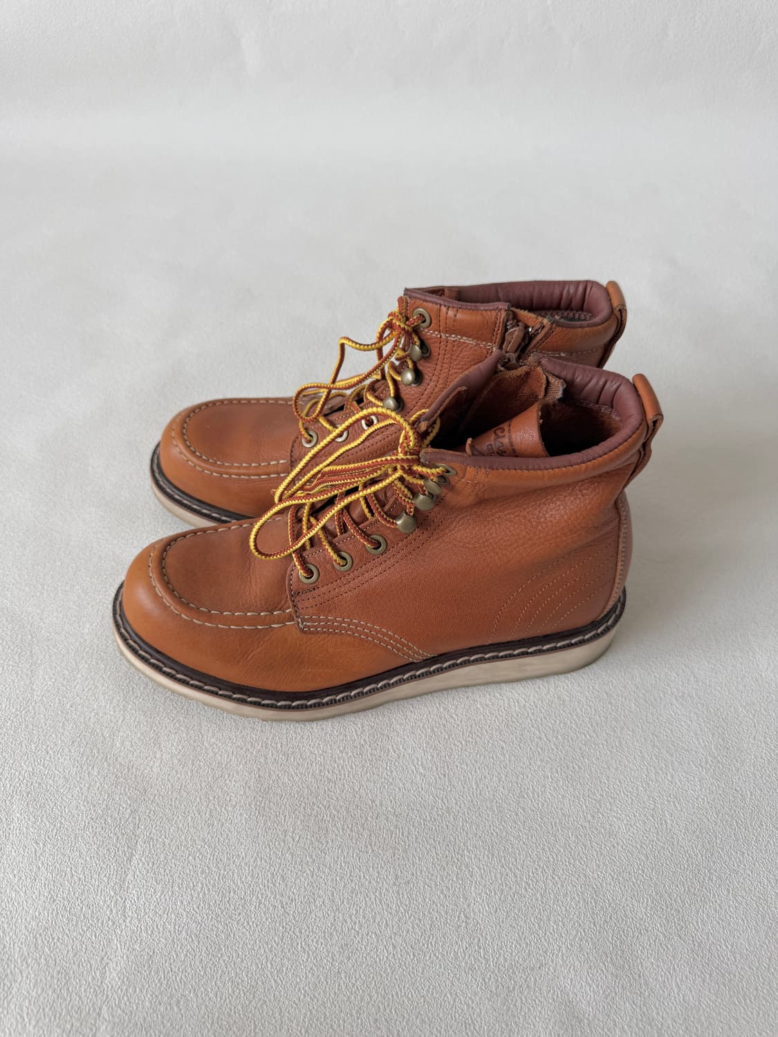 [250]Pre owned 비브람솔 레더 부츠 상품이미지1